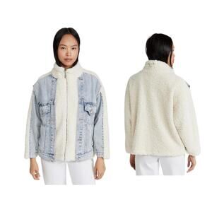 NWOT BLANKNYC womens Luxury Clothing Sherpa Jacket Stylish Coat Large